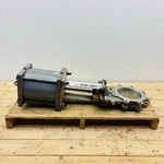 Fabri-valve 8" Knife Gate C42S316 With Miller Pneumatic Cylinder. Fixed Price $1735.00.