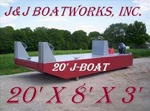 20'X8'X3' Skiff, Workboat, Barge Pusher, In Stock Now. Fixed Price $18000.00.