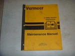 Vermeer Model V-3550A Tractor Trencher Shop Service Maintenance Manual Book. Fixed Price $139.67.