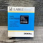 K-sun Label Shop 2001XL Tape Cartridge, White On Black 1/2 (12MM). Fixed Price $17.99.