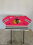 Chicago Blackhawks Jersey Tv Tray Table Folding Legs Vintage Serving Stand Food. Fixed Price $124.99.