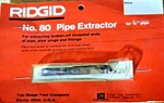 Ridgid 35595 No. 80 Pipe Extractor For 1/8" Use 17/64" Drill New Free Ship. Fixed Price $15.99.