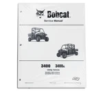 Bobcat 3400, 3400XL Utility Vehicle Service Manual Shop Repair Book # 7255691. Fixed Price $58.32.