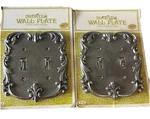Vintage National Lock Ornate Brass Doubletoggle Light Switch Wall Plates (2) New. Fixed Price $55.00.