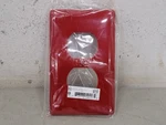 Surplus New Hubbell NP8R 1-GANG Duplex Receptacle Wallplate Red (box Of 21). Fixed Price $46.37.