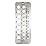 General Tools 14 Stainless Fractional Metric Drill Bit Hole Size Gauge 1545102. Fixed Price $11.39.