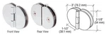 Crl FA180CH Chrome Degree Glass-to-glass Cabinet Hinge Pack Of 2. Fixed Price $228.46.