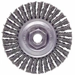 Weiler 13131 4" X 3/16" Bead Twist Wire Wheel .020 5/8"-11 Arbor Nut. Fixed Price $22.98.
