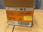 Bridgeport 102-S 3/4" Trade Size Conduit Locknut 100 Pck. Fixed Price $17.00.