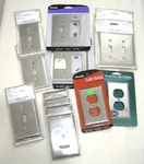 Allen + Roth Amerelle Creative Accents Wall Plate Lot Brushed & Satin Nickel. Fixed Price $39.99.