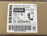 10 Pack Siemens Q2020AFC Combination Arc Fault Tandem Circuit Breaker. Fixed Price $750.00.