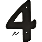 Hy-ko 6 In. Black Gloss House Number Four 30204 Pack Of 5. Fixed Price $23.71.