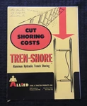 1963 Tren-shore Hydraulic Trench Shoring Allied Steel & Tractor Cleveland Ohio. Fixed Price $20.21.