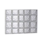 Clearly Secure Glass Block Window 36.75" X 27" 3.125" Frameless Non-vented. Fixed Price $238.16.