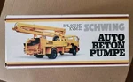Schwing Toy Concrete Pump Truck Bpl 600 Hd Kvm 23 Die Cast Nib. Fixed Price $109.00.