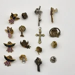 Vintage Christian Jewelry Lit Angel Cross Pendant Tie Tacks Lapel Pins. Fixed Price $13.67.