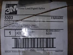5303 Motor Lead Pigtail Splice 1 Kv 2/-250 Kcmil Awg Per Kit. Fixed Price $149.00.