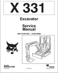 1996 Bobcat X331 Excavator Service Manual Part No. 6724222 (2 96) Usb. Fixed Price $19.95.