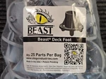 (qty 25) Beast Kbd Deck Foot Screed Base For Elevated Concrete Pours, Gray. Fixed Price $39.00.