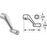 Prime-line 5/16 In. Aluminum Die-cast Casement Window Crank Handle 3531. Fixed Price $11.92.