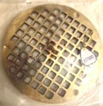 Jay R. Smith Mfg A07NBG Area Floor Drain 7" Bronze Grate Nos Hardware Pack. Fixed Price $110.00.