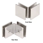 Crl SGC0F90PN Polished Nickel Open Face Degree Square Glass Clamp. Fixed Price $21.47.