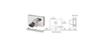 Crl EH102KA Chrome Square Plunger Lock With Strike - Keyed Alike. Fixed Price $59.12.