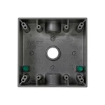 Crouse-hinds TP7090 2-GANG 3-HOLE 2" Depth 3/4" Thread Weatherproof Outlet Box. Fixed Price $15.40.