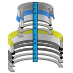 RE18756 Backhoe Swing Cylinder Seal Kit Fits John Deere 350B 350C 450B. Fixed Price $35.58.