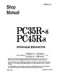 Komatsu PC35R-8, PC45R-8 Hydraulic Excavator Service Manual. Fixed Price $59.00.