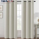Blackout Curtains Grommet Drapes Thermal Insulated Noise Reducing Room Darkening. Fixed Price $21.93.