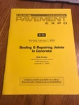 National Pavement Expo B-16 Sealing & Repairing Joints Concrete Ships 24H. Fixed Price $42.99.