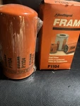 Fuel Filter Fram P1104. Fixed Price $18.00.
