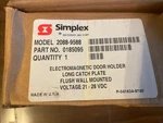 Simplex 2088-9588 Electromagnetic Door Holder New Open Box 21-28VDC Free Ship. Fixed Price $45.00.