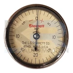 Starrett No. 196B1 Back Plunger Dial Indicator 0-20-0 Range .001" *read*. Fixed Price $49.99.