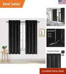 Blackout Curtains Thermal Insulated, Energy Saving & Noise Reducing Bedroom.... Fixed Price $25.38.