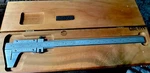 Starrett No. 123 E&m Vernier Caliper 14-1/2" .001" In Wood Case. Fixed Price $199.00.
