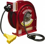 Reelcraft 45' Spring Driven Retractable Power Cord Reel, 12 Awg With 3 Outlets. Fixed Price $855.64.