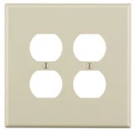 Leviton 80516-00T Light Almond Thermoplastic 2-GANG Duplex Receptacle Wall Plate. Fixed Price $7.10.