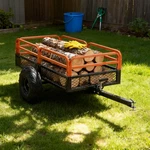 1500LBS Capacity Cubic Feet Dump Cart Trailer Heavy Duty Tow Behind Hauling. Fixed Price $289.00.