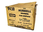 Hubbell HBL9430 125/250 V 4-WIRE Porcelain Grounding Flush Receptacle. Fixed Price $19.99.