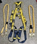 3M Dbi-sala Delta Comfort Vest-style Climbing Harness Lg & 2 Werner 6FT Lanyards. Fixed Price $79.99.