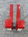 Set Genuine Qual - Craft (2502) Red Heavy Metal 6" Roofing Bracket. Fixed Price $29.99.