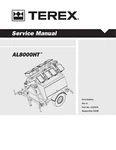 Terex AL8000HT Light Tower Service Manual On Paper Part No 116478. Fixed Price $34.00.