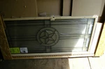 Odl Door Stained Glass Style 48X22 Polished Black Custom Elegant Star Pattern. Fixed Price $499.99.