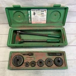 Greenlee 1804 Ratchet Knockout Punch Driver With 1806 Fittings Good Condition. Fixed Price $150.59.