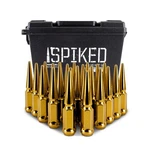Mishimoto Spiked Lug Nuts, M14X1.5, 24-PC Set, Gold. Fixed Price $98.95.