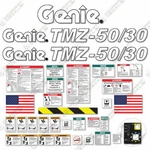 Fits Genie Tmz 50/30 Decal Kit Articulated Boom Lift - 7 Year 3M Vinyl!. Fixed Price $224.95.