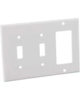Leviton 80421-W 2-TOGGLE 1-DECORA/GFCI Device Combination Wallplate (pack Of 10). Fixed Price $24.99.