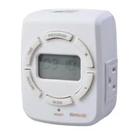 15-AMP 7-DAY Indoor Plug-in Astronomical Dual-outlet Digital Timer, White. Fixed Price $16.13.